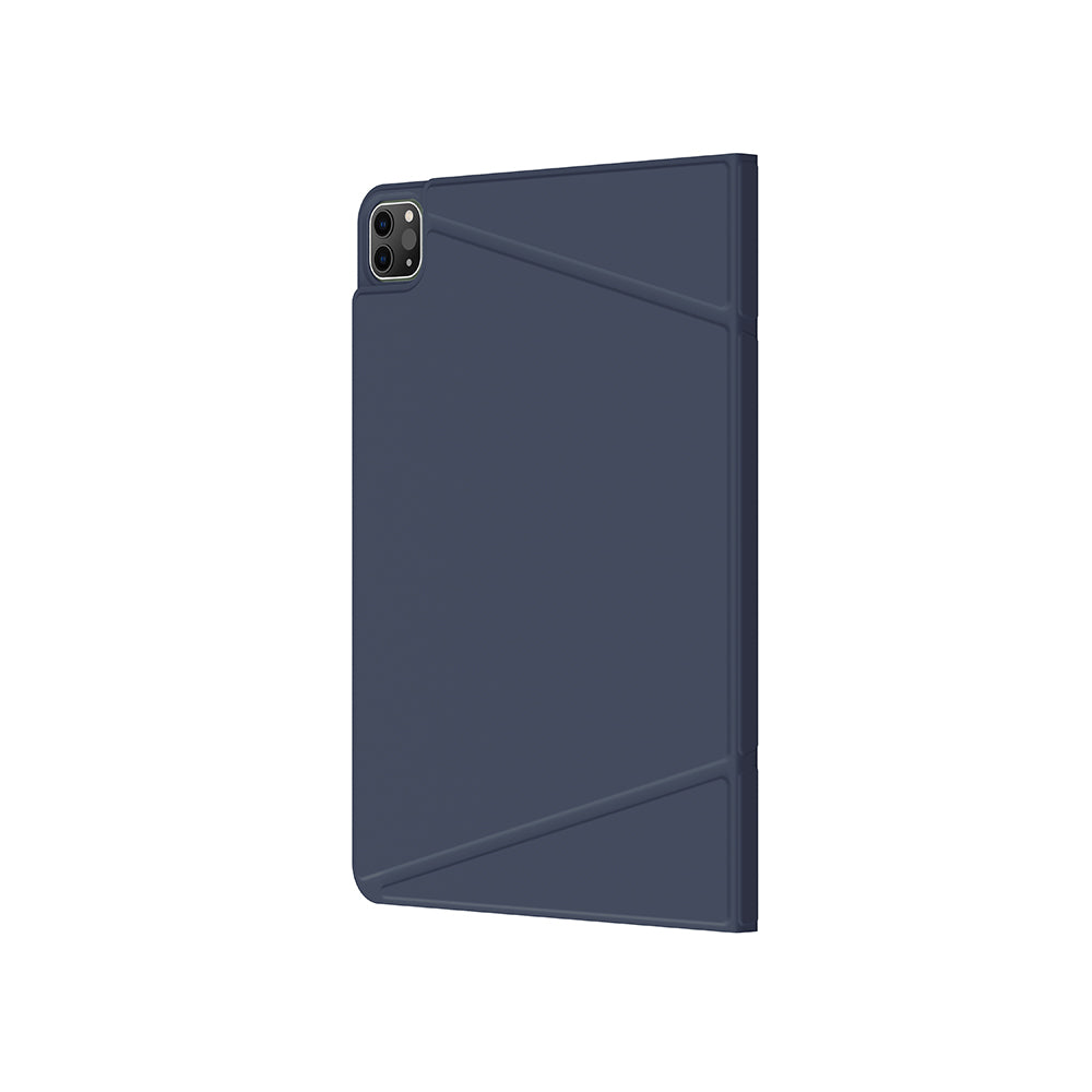 Apple iPad Air 13 2025 M3 Amazingthing Matte Pro Mag Folio Katlanabilir Magnetik Standlı Kılıf Mavi