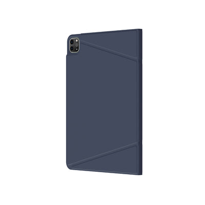Apple iPad Air 13 2025 M3 Amazingthing Matte Pro Mag Folio Katlanabilir Magnetik Standlı Kılıf Mavi
