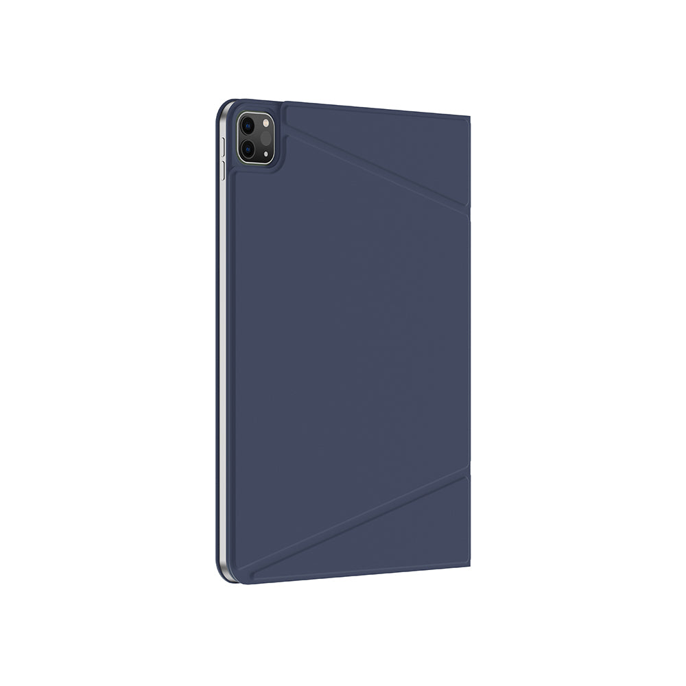 Apple iPad Air 13 2025 M3 Amazingthing Matte Pro Mag Folio Katlanabilir Magnetik Standlı Kılıf Mavi