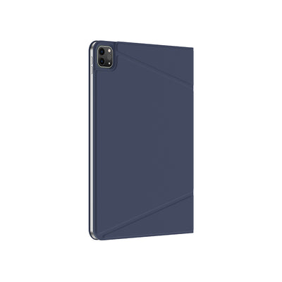 Apple iPad Air 13 2025 M3 Amazingthing Matte Pro Mag Folio Katlanabilir Magnetik Standlı Kılıf Mavi