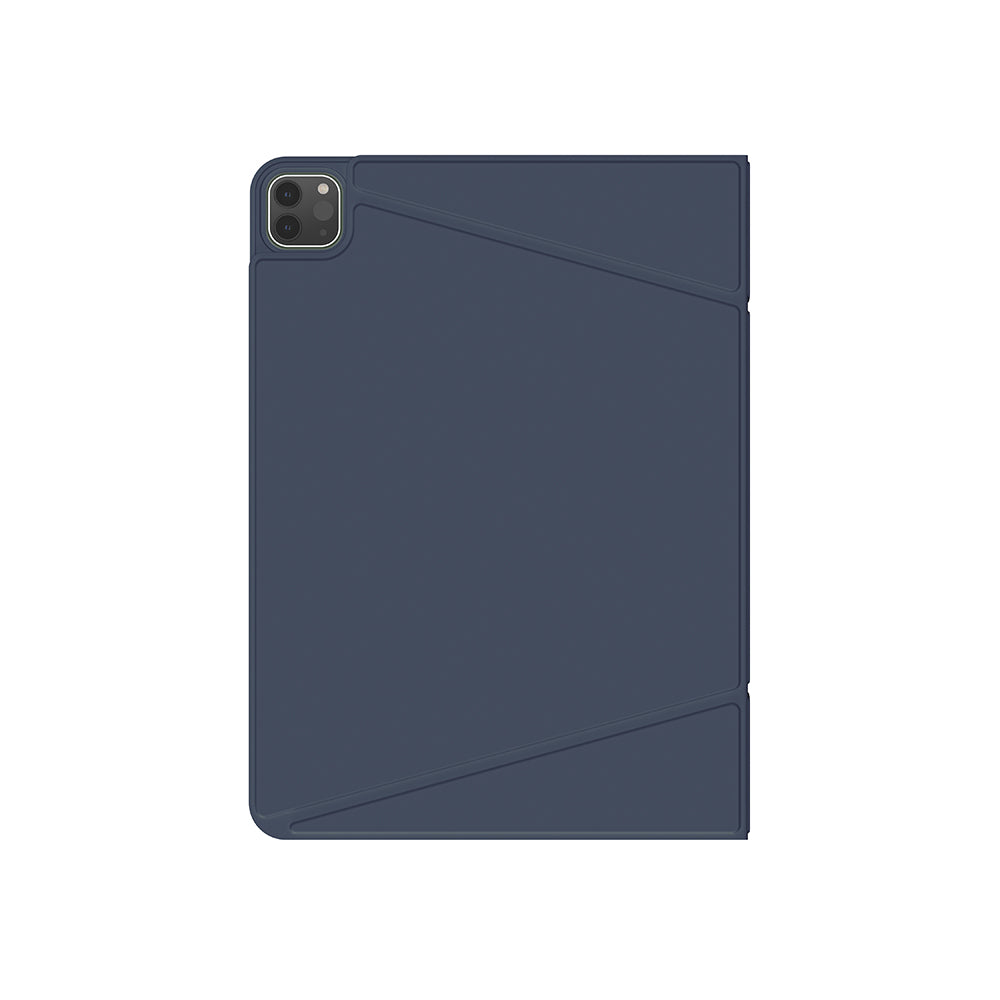 Apple iPad Air 13 2025 M3 Amazingthing Matte Pro Mag Folio Katlanabilir Magnetik Standlı Kılıf Mavi