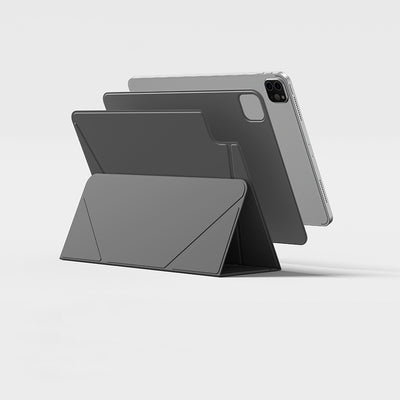 Apple iPad Air 13 2025 M3 Amazingthing Matte Pro Mag Folio Katlanabilir Magnetik Standlı Kılıf Mavi