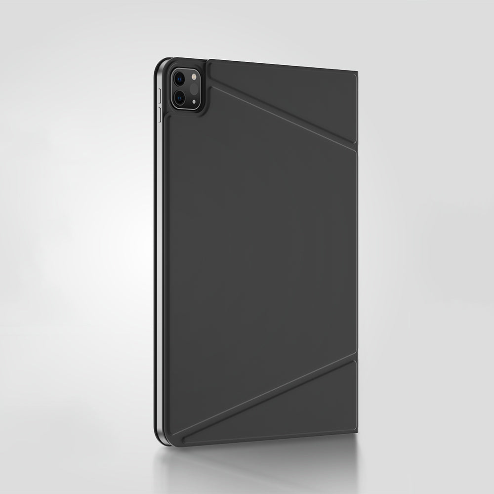 Apple iPad Air 13 2025 M3 Amazingthing Matte Pro Mag Folio Katlanabilir Magnetik Standlı Kılıf Mavi