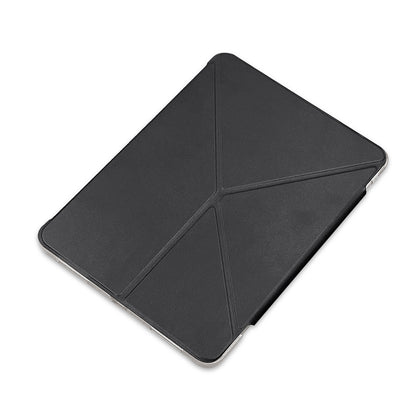 Apple iPad Air 13 2025 M3 Raptic Clear Folio Airbagli Şeffaf Kapaklı Katlanabilir Standlı Kılıf Siyah