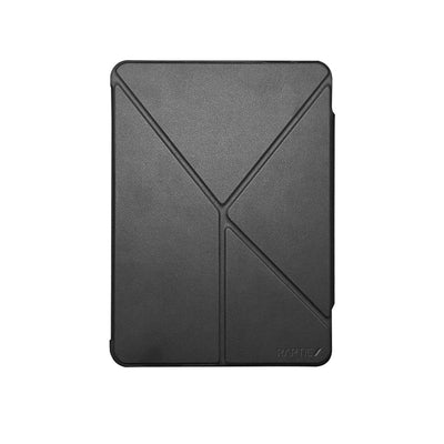 Apple iPad Air 13 2025 M3 Raptic Clear Folio Airbagli Şeffaf Kapaklı Katlanabilir Standlı Kılıf Siyah