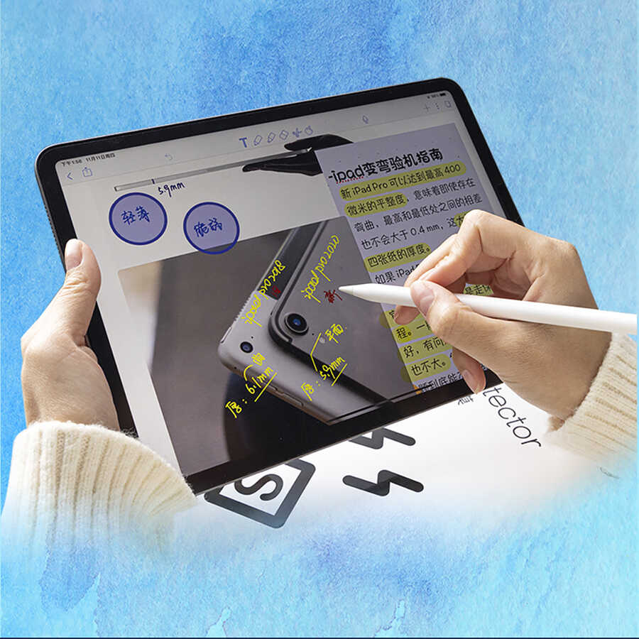 Apple iPad Mini 2021 (6.Nesil) Wiwu Removable Mıknatıslı Ekran Koruyucu Siyah