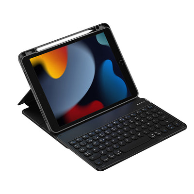 Apple iPad Pro 10.5 (7.Nesil) Wiwu Protective Gizli Kalem Bölmeli Klavyeli Kılıf Siyah
