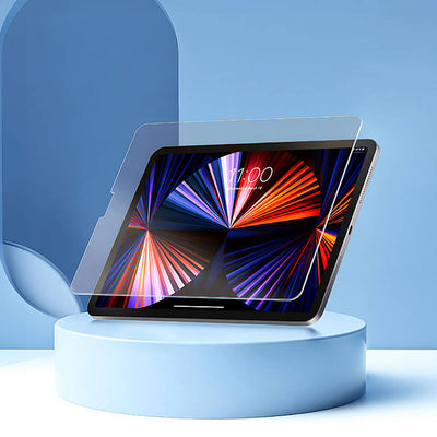 Apple iPad Pro 10.5 (7.Nesil) Wiwu Wi-GQ002 iVista 5 Katmanlı Temperli Cam Ekran Koruyucu + Kolay Uygulama Aparatı Renksiz
