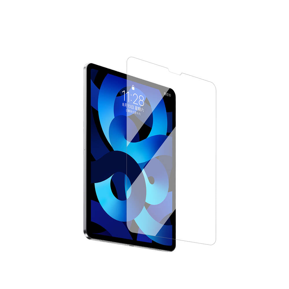 Apple iPad Pro 10.5 (7.Nesil) Wiwu Wi-GQ002 iVista 5 Katmanlı Temperli Cam Ekran Koruyucu + Kolay Uygulama Aparatı Renksiz