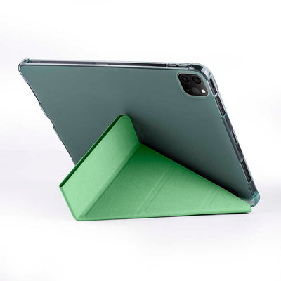 Apple iPad Pro 11 2020 (2.Nesil) Kılıf Zore Tri Folding Kalem Bölmeli Standlı Kılıf Siyah