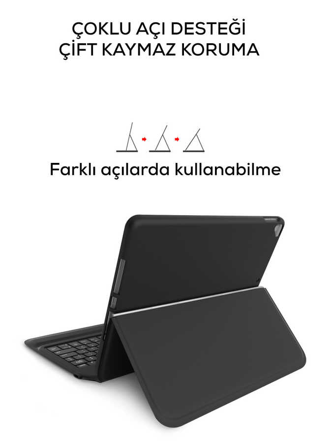 Apple iPad Pro 11 2020 (2.Nesil) Wiwu Keyboard Folio Kablosuz Klavyeli Kılıf