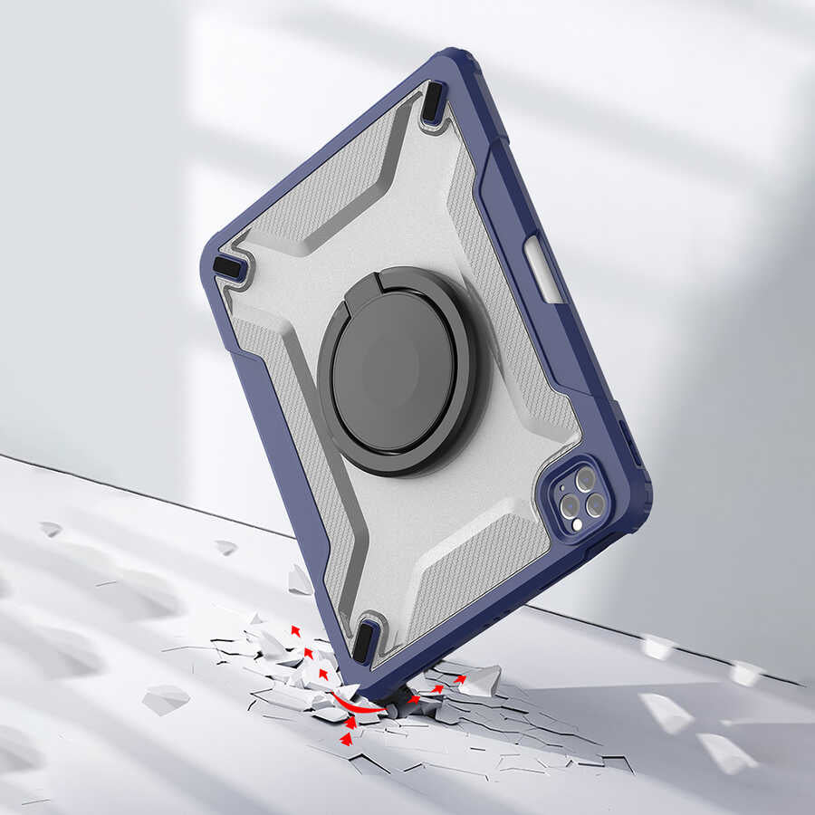 iPad Pro 11 2020 (2.Nesil) Wiwu Mecha Dönebilen Standlı Tablet Kılıfı