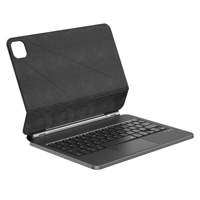 Apple iPad Pro 11 2020 (2.Nesil) Wiwu MK-003 Gizli Kalem Bölmeli Klavyeli Standlı Kılıf Siyah