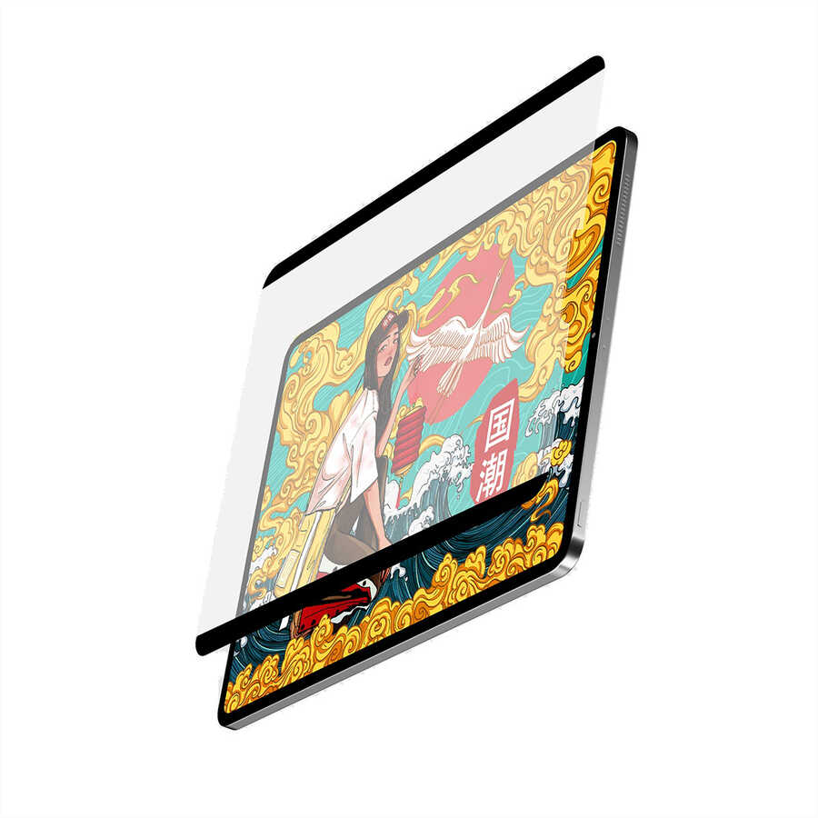 Apple iPad Pro 11 2020 (2.Nesil) Wiwu Removable Mıknatıslı Ekran Koruyucu Siyah