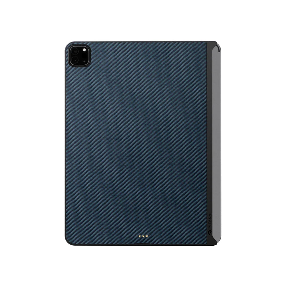 Apple iPad Pro 11 2021 (3.Nesil) Kılıf Aramid Fiber Pitaka Ultra-Slim Classic Serisi Tablet Kapak Siyah