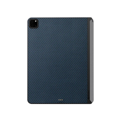Apple iPad Pro 11 2021 (3.Nesil) Kılıf Aramid Fiber Pitaka Ultra-Slim Classic Serisi Tablet Kapak Siyah