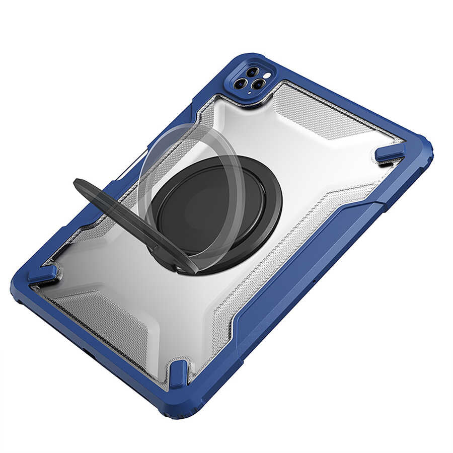 iPad Pro 11 2021 (3.Nesil) Wiwu Mecha Dönebilen Standlı Tablet Kılıfı