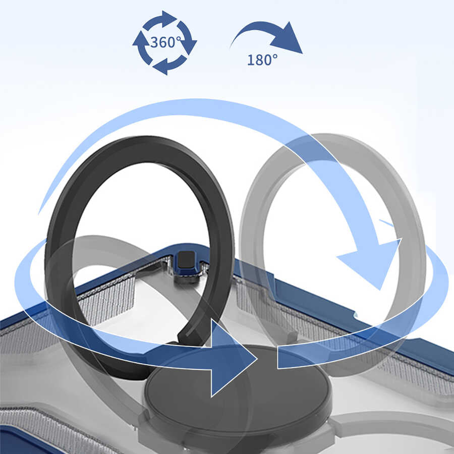 iPad Pro 11 2021 (3.Nesil) Wiwu Mecha Dönebilen Standlı Tablet Kılıfı