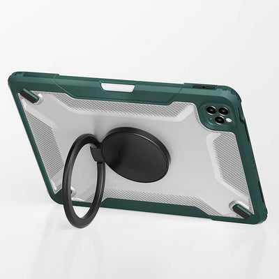 Apple iPad Pro 11 2021 (3.Nesil) Wiwu Mecha Dönebilen Standlı Tablet Kılıfı Yeşil