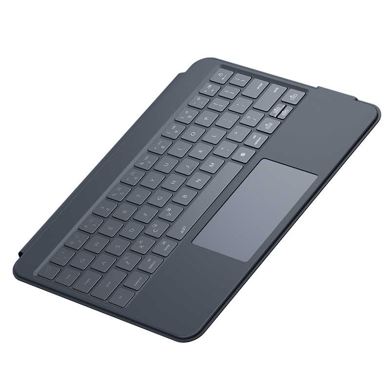 Apple iPad Pro 11 2022 M2 Benks KB01 Kablosuz Klavyeli Kılıf Gri