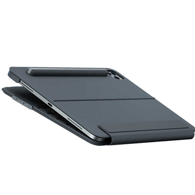 Apple iPad Pro 11 2022 M2 Benks KB01 Kablosuz Klavyeli Kılıf Gri
