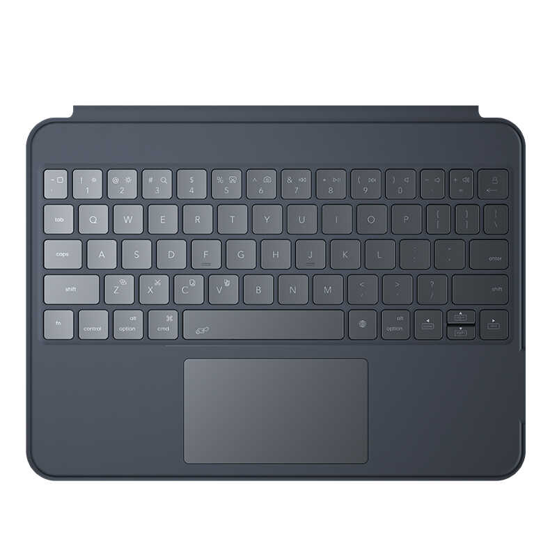 Apple iPad Pro 11 2022 M2 Benks KB01 Kablosuz Klavyeli Kılıf Gri