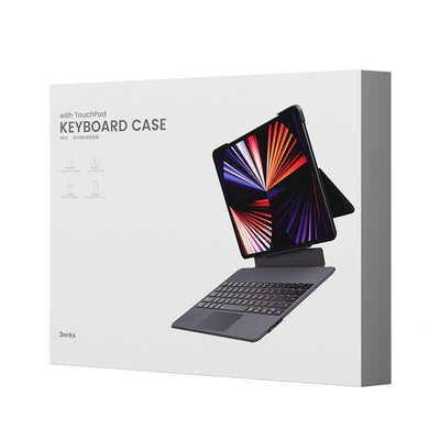 Apple iPad Pro 11 2022 M2 Benks KB01 Kablosuz Klavyeli Kılıf Gri
