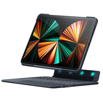 Apple iPad Pro 11 2022 M2 Benks KB01 Kablosuz Klavyeli Kılıf Gri