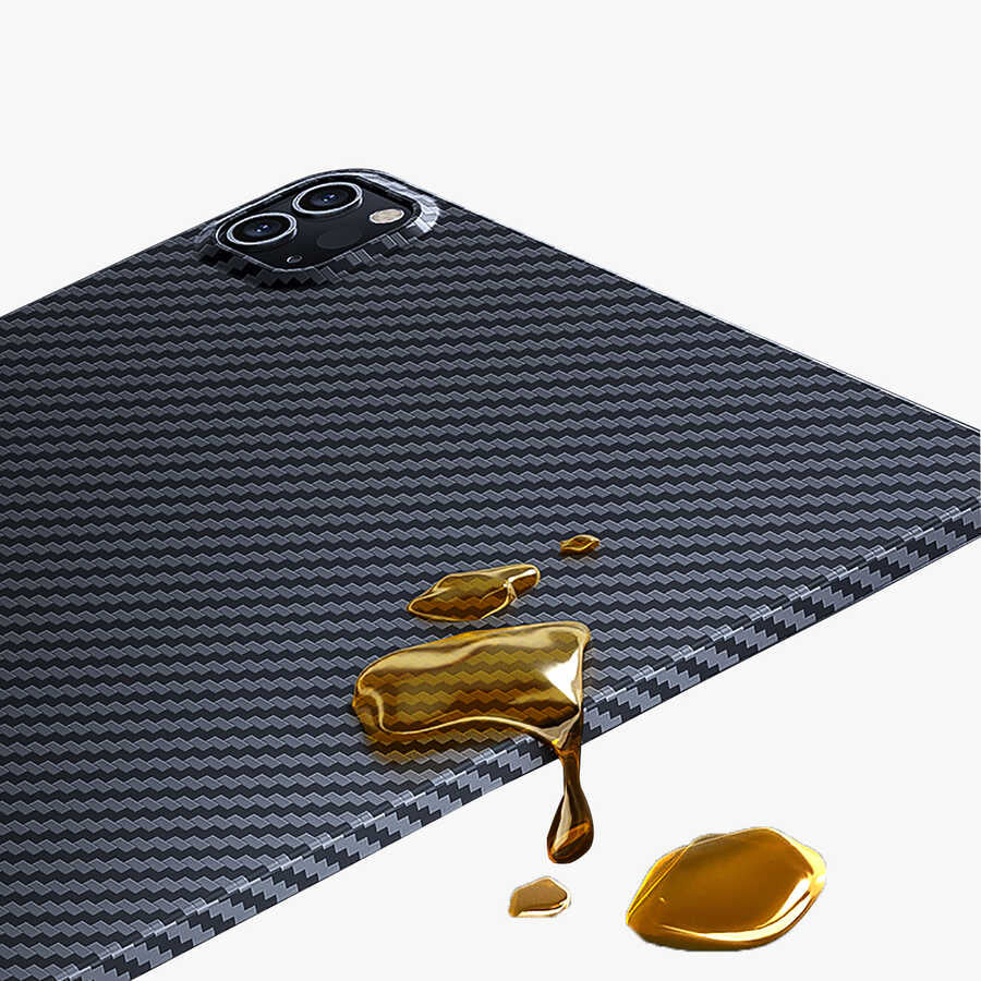 Apple iPad Pro 11 2022 M2 Kılıf Benks Essential Kevlar Karbon Fiber Kapak Siyah