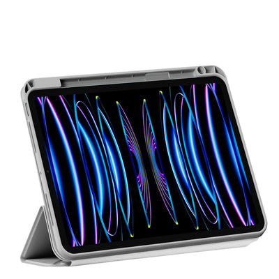 Apple iPad Pro 11 2022 M2 Wiwu 360° Dönebilen Standlı Magnetik Koruyucu Tablet Kılıfı Mavi Açık