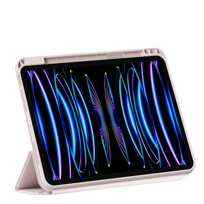 Apple iPad Pro 11 2022 M2 Wiwu 360° Dönebilen Standlı Magnetik Koruyucu Tablet Kılıfı Pembe
