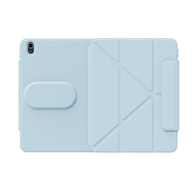 Apple iPad Pro 11 2022 M2 Wiwu 360° Dönebilen Standlı Magnetik Koruyucu Tablet Kılıfı Mavi Açık