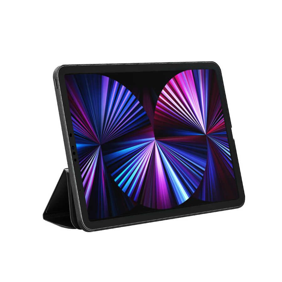 Apple iPad Pro 11 2022 M2 Wiwu Ayrılabilen Magnetik Standlı Tablet Kılıfı Kahverengi