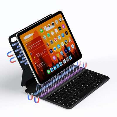 Apple iPad Pro 11 2022 M2 Wiwu F16 Klavyeli Standlı Magnetik Kılıf Siyah