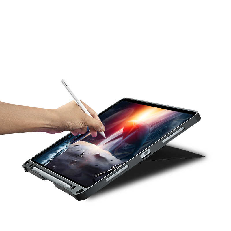 Apple iPad Pro 11 2022 M2 Wiwu Mag Touch Klavyeli Standlı Kılıf Siyah