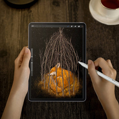 Apple iPad Pro 11 2024 Kağıt Hisli Benks Mat Paper-Like Ekran Koruyucu Şeffaf