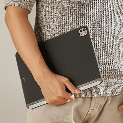 Apple iPad Pro 11 2024 Kılıf Aramid Fiber Pitaka Ultra-Slim Classic Serisi Tablet Kapak Siyah