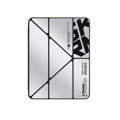 Apple iPad Pro 11 2024 Kılıf SkinArma Holografik Tasarımlı Arkası Şeffaf Çıkarılabilir Magnetik Kira Kobai Kılıf Füme