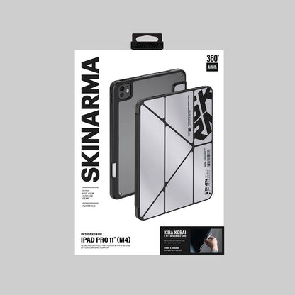 iPad Pro 11 2024 Kılıf SkinArma Holografik Tasarımlı Arkası Şeffaf Çıkarılabilir Magnetik Kira Kobai Kılıf