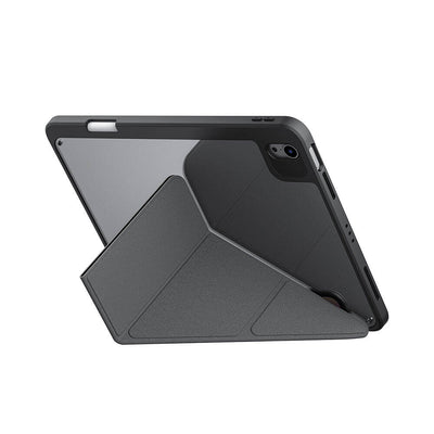Apple iPad Pro 11 2024 Kılıf SkinArma Holografik Tasarımlı Arkası Şeffaf Çıkarılabilir Magnetik Kira Kobai Kılıf Gümüş