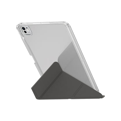 iPad Pro 11 2024 Kılıf Skinarma Kalemlikli Arkası Şeffaf Standlı Magnetik Zeta Kılıf