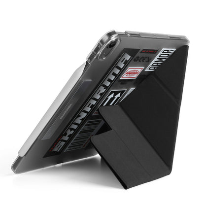 iPad Pro 11 2024 Kılıf SkinArma Sticker Tasarımlı Kalemlikli Arkası Şeffaf Standlı Magnetik Taito Kılıf
