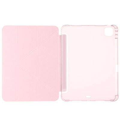 Apple iPad Pro 11 2024 Kılıf Zore Tri Folding Kalem Bölmeli Standlı Kılıf Açık Yeşil