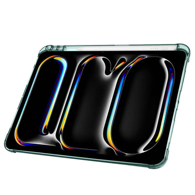 Apple iPad Pro 11 2024 Kılıf Zore Tri Folding Kalem Bölmeli Standlı Kılıf Gold