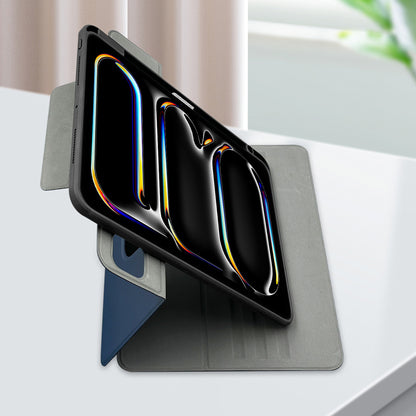 iPad Pro 11 2024 Raptic Spin Detachable Folio PU Ayrılabilir Kalem Bölmeli Standlı Kılıf