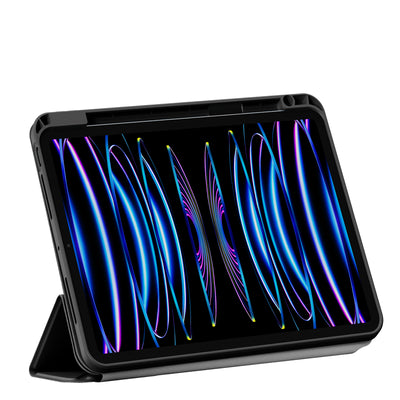 Apple iPad Pro 11 2024 Wiwu 360° Dönebilen Standlı Magnetik Koruyucu Tablet Kılıfı Pembe