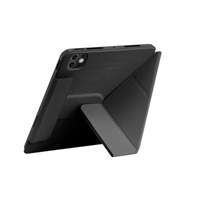 Apple iPad Pro 11 2024 Wiwu 360° Dönebilen Standlı Magnetik Koruyucu Tablet Kılıfı Gri