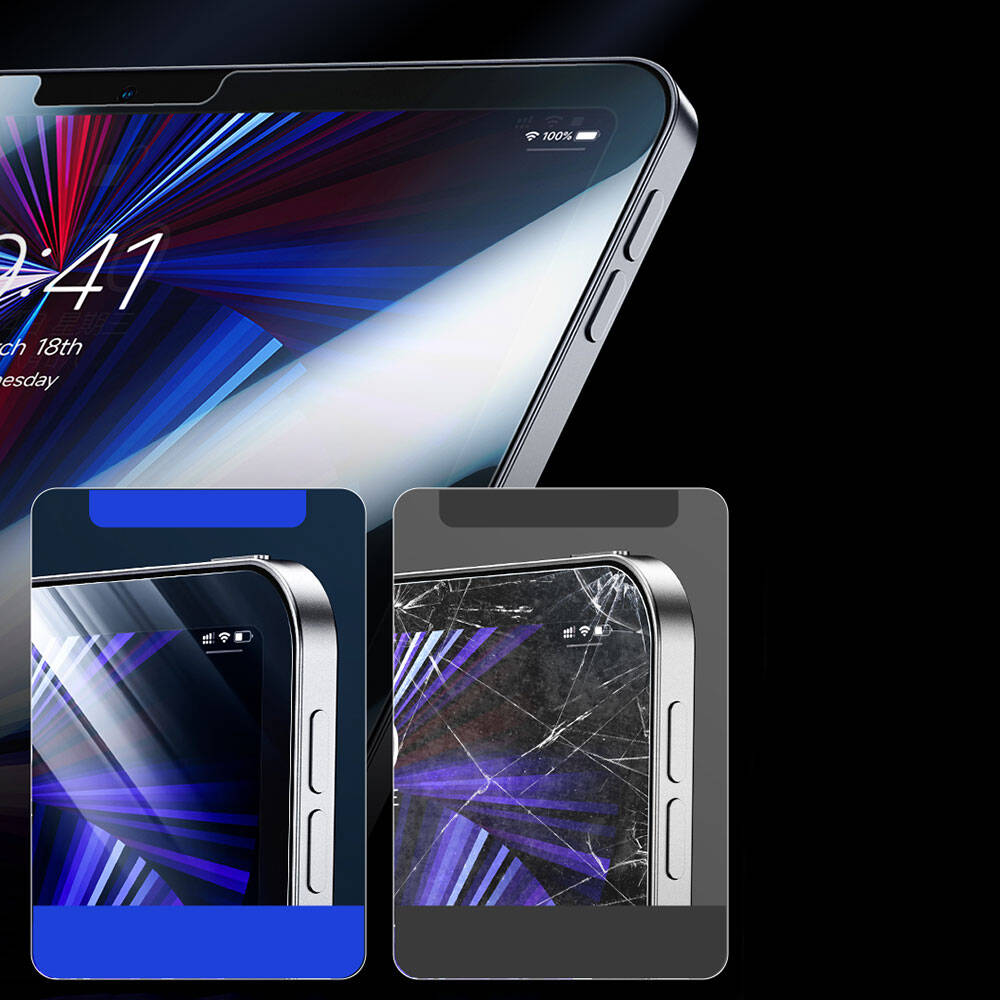 Apple iPad Pro 11 2025 M5 Benks OKR Glass Warrior HD Parlak Ekran Koruyucu Şeffaf