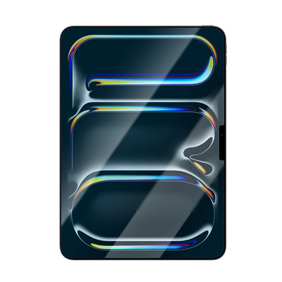 Apple iPad Pro 11 2025 M5 CaseWorld Eyesafe Mavi Işık Teknolojili Temperli Cam Ekran Koruyucu + Uygulama Aparatı Şeffaf