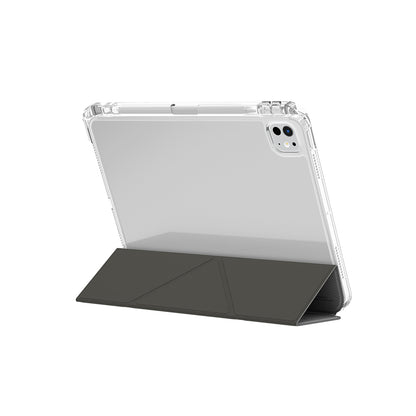 iPad Pro 11 2025 M5 Kılıf Skinarma Kalemlikli Arkası Şeffaf Standlı Magnetik Zeta Kılıf